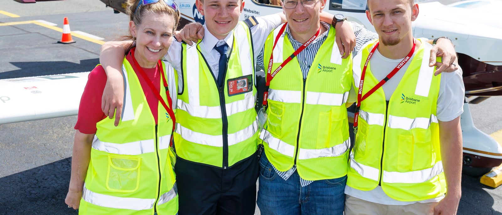 Brisbane · ground crew assembling for the world flight